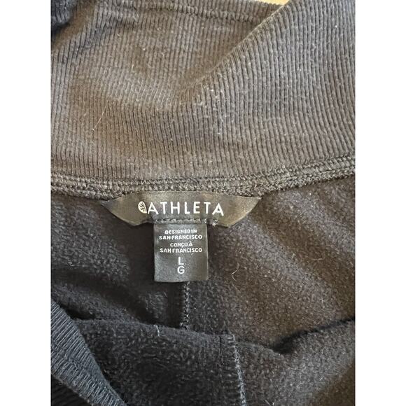 Athleta Black Ankle Length Joggers Sweats Size L (12-14) - Picture 4 of 8